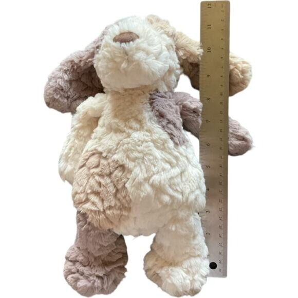 Mary Meyer Stuffed Dog Plush Toy 12" Brown & White - Picture 4 of 4